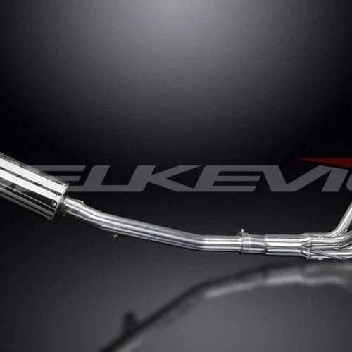 Delkevic Full 4-1 Stainless Exhaust 9" Muffler - Suzuki GSF1200 Bandit 1995-2005