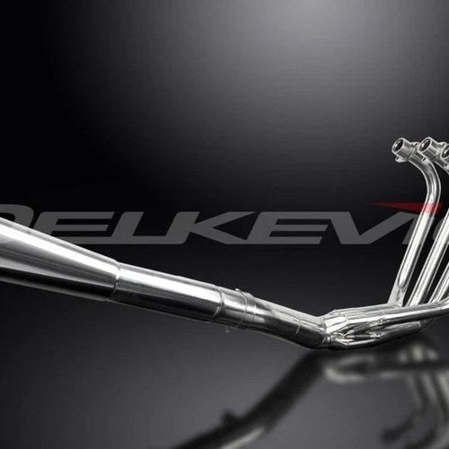 Delkevic Full 4-1 Stainless Exhaust Megaphone Muffler - Suzuki GS1100G 1982-1984