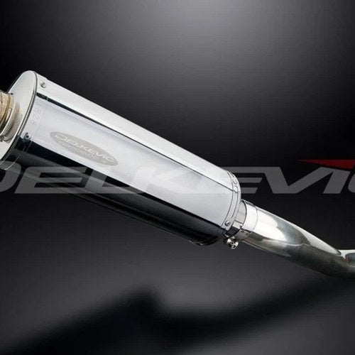 Delkevic 14” Stainless Oval Muffler - Yamaha TDM850 1991-2001 Exhaust