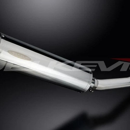 Delkevic 18" Stainless Steel Oval Slip On Muffler - Yamaha YZF-R6 - 1998-2002