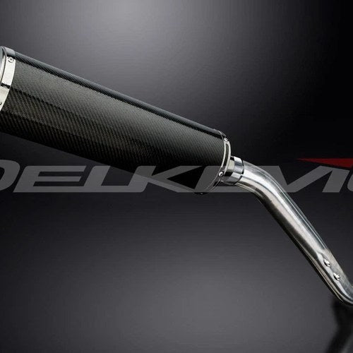 Delkevic 18" Carbon Fiber Oval Muffler - Triumph Tiger 1050 - 06-12 Exhaust
