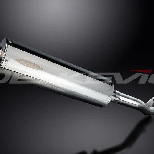 Delkevic 18" Stainless Oval Muffler - Suzuki GSX-R1000K1-K2 - 01-02 Exhaust