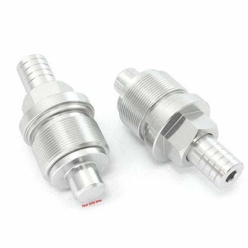 TTR400 Preload Adjuster Set - 33mm - Silver
