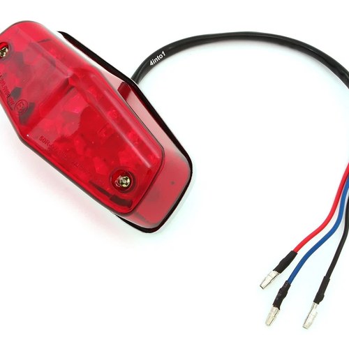 Lucas retro LED Tail Light Red Taillight Stop Brake Assembly Triumph BSA Norton