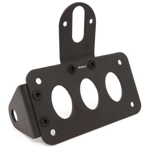 Flat Side Mount License Plate & Tail Light Bracket - Horizontal or Vertical