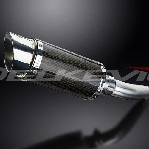 Delkevic 8" Carbon Fiber Round Muffler - Triumph Sprint 955i ST - 98-05 Exhaust