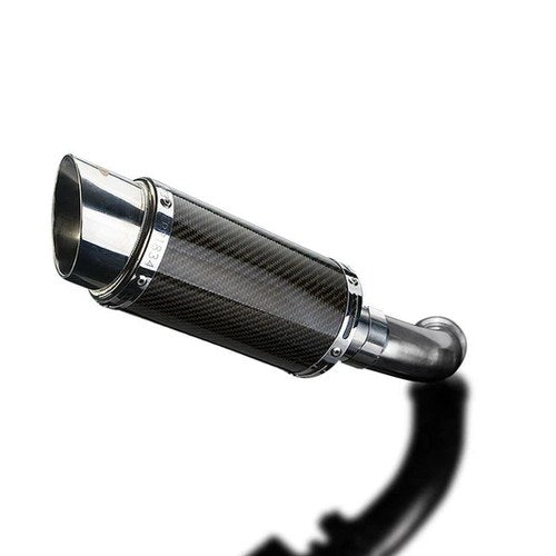 Delkevic 8" Carbon Round Muffler Husqvarna Svartpilen Vitplen 401 18-19 Exhaust