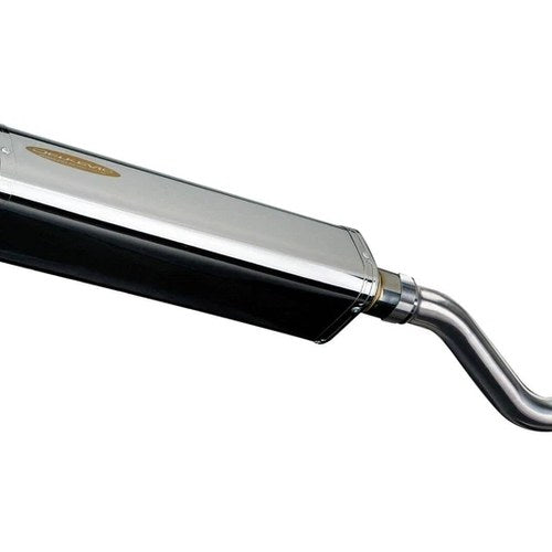 Delkevic 17" Stainless Tri-Oval Slip On Muffler Kawasaki KLR650 - 87-22 Exhaust