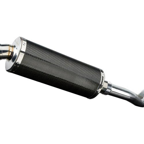 Delkevic 14" Carbon Slip-On Oval Muffler - Suzuki GSX-R1000 - 03-04 Exhaust