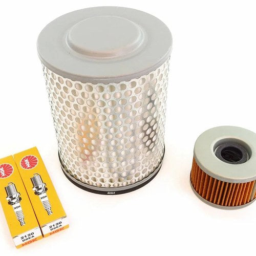 Tune Up Kit - Oil / Air filter + Spark Plugs Honda CM400 CM400A/C/E/T 1979-1981