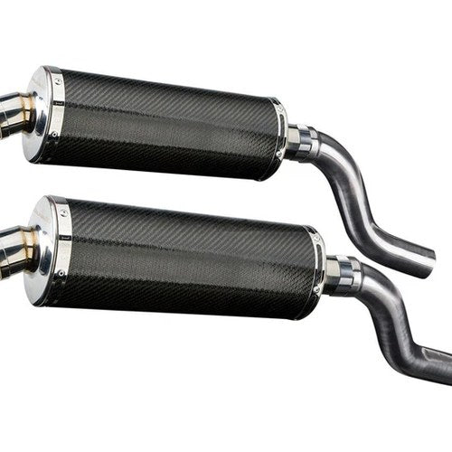Delkevic 14" Carbon Slip-On Oval Mufflers - Kawasaki Ninja 1000 - 11-19 Exhaust