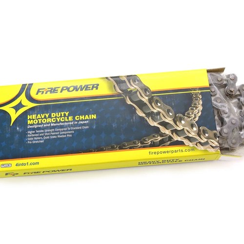 Fire Power Heavy Duty Motorcycle Chain - 520 - 118 - Link Honda Kawasaki Suzuki