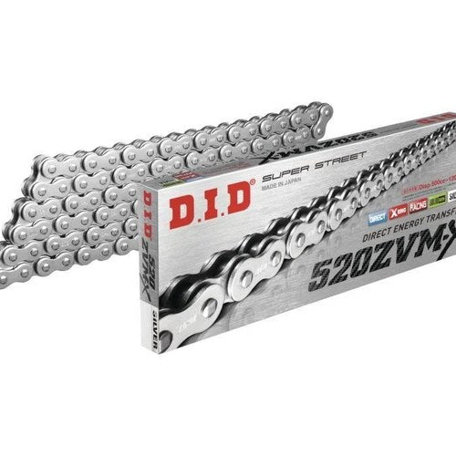 D.I.D Did 520 ZVM-X Super Street X-Ring Motorcycle Chain - Silver - 100 Link