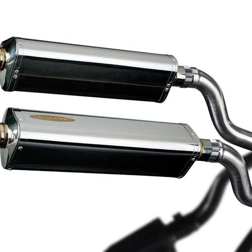 Delkevic 17" Stainless Tri-Ovall Mufflers - Kawasaki Z1000SX - 14-17 Exhaust