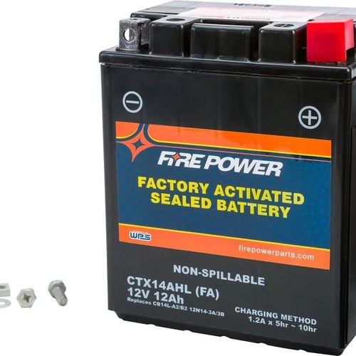 Fire Power Sealed Factory Activated Battery CTX14AHL / CB14L-A2 Maintenance Free