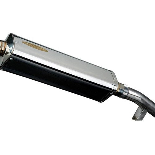 Delkevic 17" Stainless Tri-Oval Muffler - Kawasaki Versys - 15-18 Exhaust