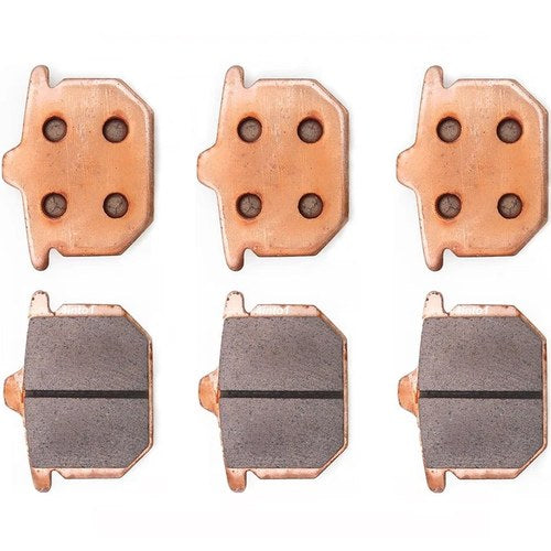 Front and Rear Full Metal Brake Pads - Honda CB750F CB900C Cbx 3 pack kit set