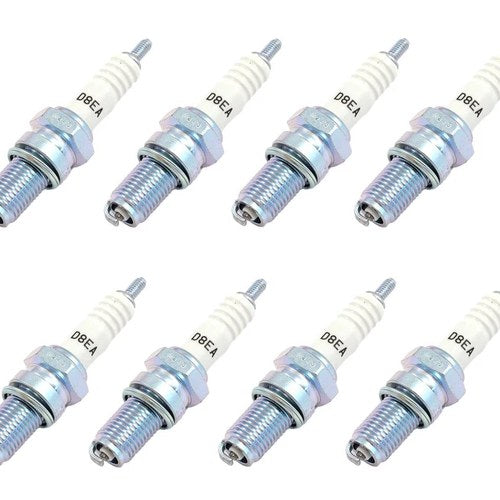 Set of 8 - Ngk D8EA Spark Plugs - 2120 - Honda Kawasaki Suzuki Yamaha Motorcycle