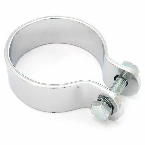 Universal Motorcycle Chrome Exhaust / Muffler Clamp - 1 3/4"