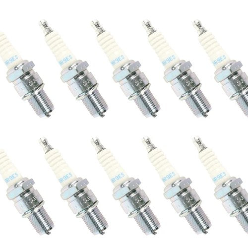 10 Pk Ngk BR9ES 5722 Spark Plug 20mm Hex Honda Yamaha KTM Motorcycle ATV Scooter