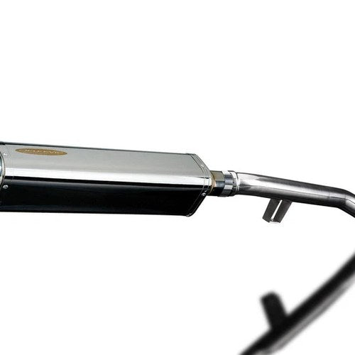 Delkevic 17" Stainless Tri-Oval Muffler - Triumph Trophy SE - 13-17 Exhaust