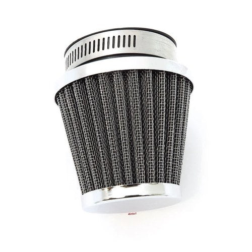 Chrome Performance Air Pod Filter - 52mm - Honda Kawasaki Suzuki Yamaha