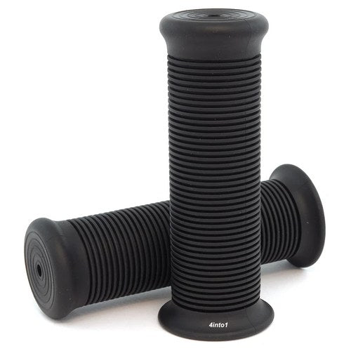 Karate Grips - Black - For 7/8" Bars - Motorcycle Cafe Racer Custom Vintage Bike