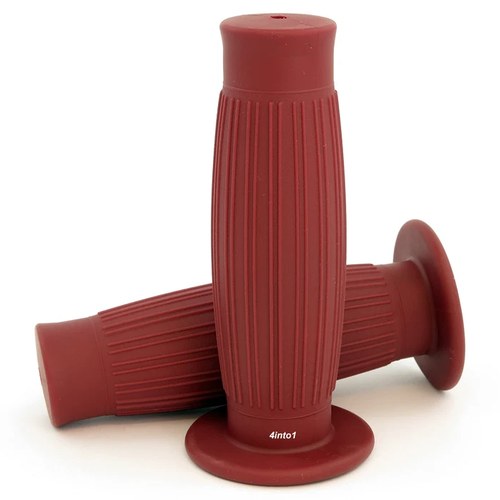 Laguna Grips - Oxblood - 7/8" - Vintage Motorcycle Cafe Brat Chopper Bobber