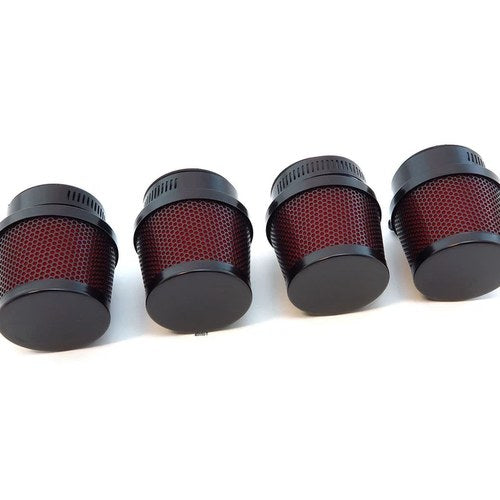 Black & Red Foam 39mm Pod Filter set of 4 Honda CB500 CB550 won't hit the frame