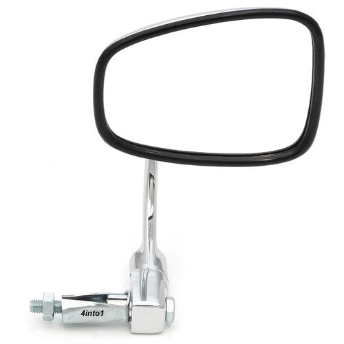 Universal Folding Bar End Mirror - Chrome Cafe Racer Motorcycle - 7/8" bars