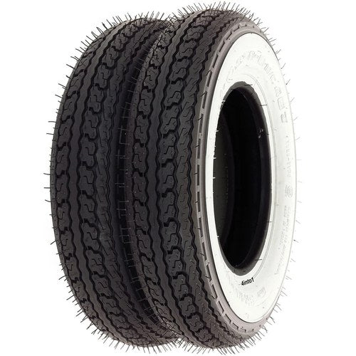 Shinko SR550 Street White Wall Tire Set - Honda Z50 Z50A Z50R - Tires Only