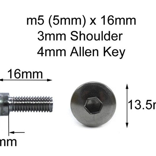 2x Fairing Bolts Stainless m5 +3mm Shoulder fits Suzuki 09139-05054 09139-05064