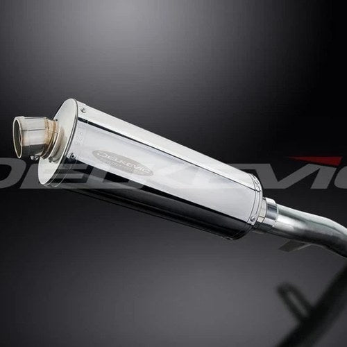 Delkevic 14” Stainless Steel Oval Muffler Slip On - Honda CB1100A 2013-2014