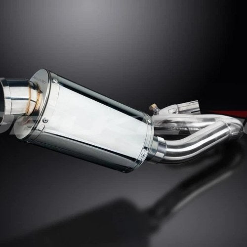 Delkevic 9" Stainless Oval Muffler 2008-2016 - Honda CBR1000RR 2008-2016 Exhaust