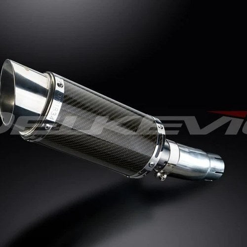 Delkevic 8" Carbon Slip On Muffler - Kawasaki Ninja 250R EX250 2011-2013 Exhaust