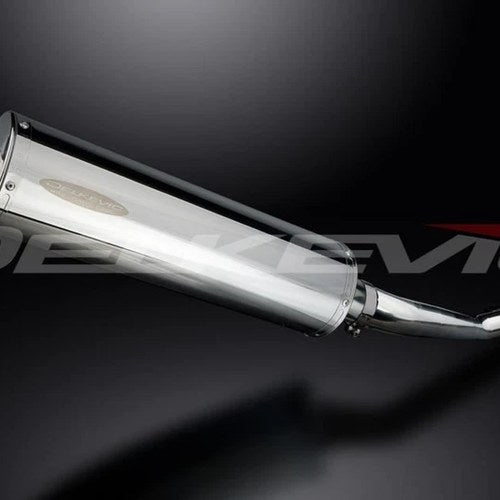 Delkevic 18" Stainless Oval Muffler - Suzuki GSF1200 1995-2005 Bandit Exhaust