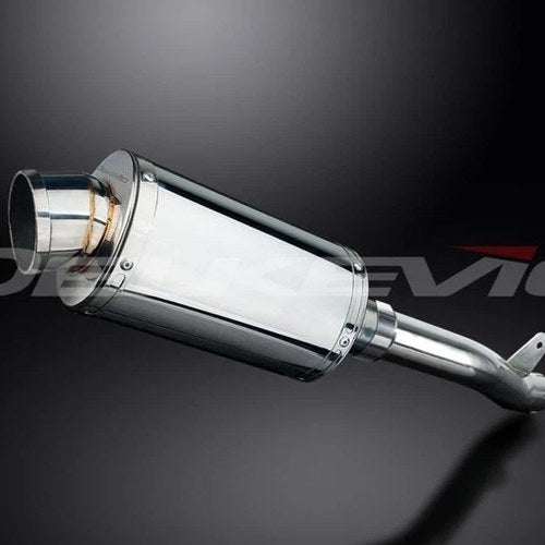Delkevic 9" Stainless Oval Slip On Muffler - Suzuki GSX-R1000 2001-2002 Exhaust