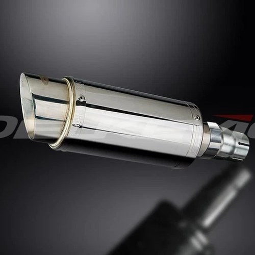 Delkevic Mini 8" Stainless Round Muffler Yamaha YZF-R6 2006-2017 Exhaust