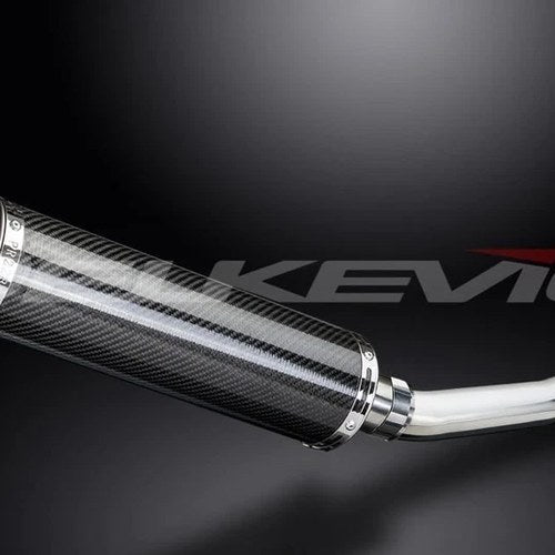 Delkevic 14" Carbon Fiber Round Stubby Muffler - Yamaha YZF-R6 1998-2002 Exhaust