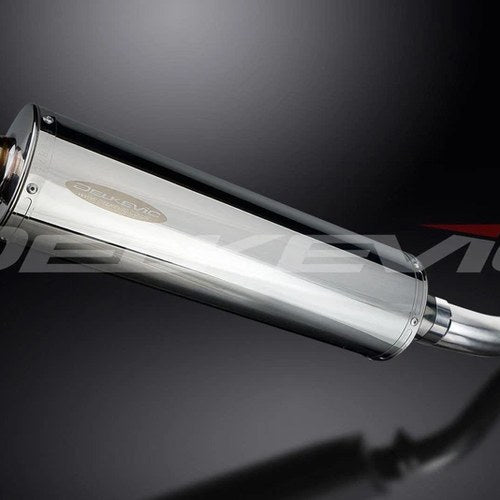Delkevic 18" Stainless Oval Muffler - Triumph Sprint 955i ST - 98-05 Exhaust