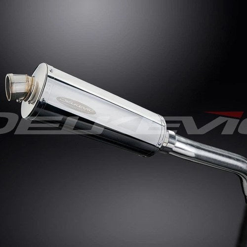 Delkevic 14" Stainless Oval Muffler - Triumph Tiger 800 XC XR - 11-19 Exhaust