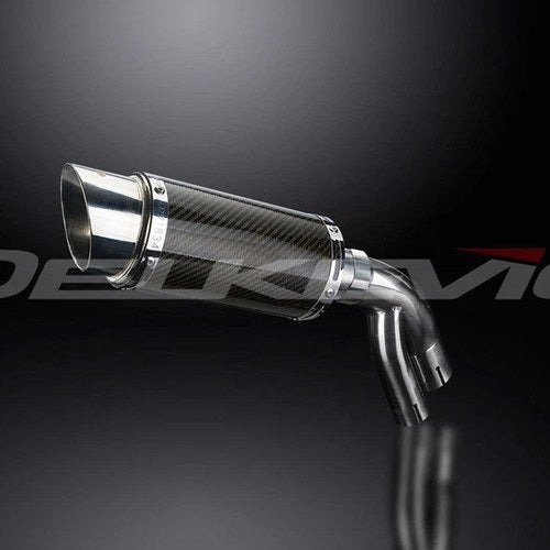 Delkevic 8" Carbon Fiber Round Slip-On Muffler - BMW - S1000XR - 15-19 Exhaust