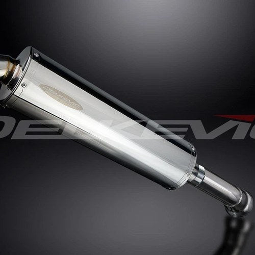 Delkevic 18" Stainless Steel Oval Slip-On Muffler - BMW K1300GT - 09-11 Exhaust