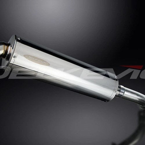 Delkevic 18" Stainless Steel Oval Muffler - BMW K1200R Sport - 2005-2009 Exhaust