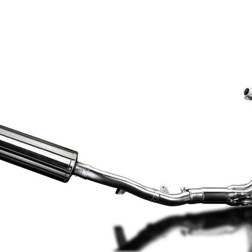 Delkevic Full 4-1 Stainless Exhaust 18" Oval Muffler - Honda CB1100 2013-2014