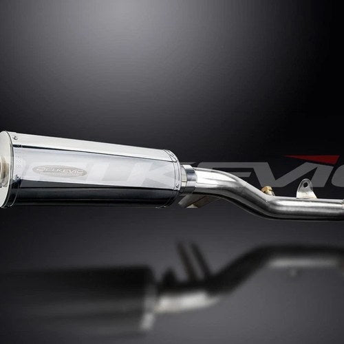 Delkevic 14" Stainless Oval Muffler - Honda NT700V Deauville - 06-15 Exhaust