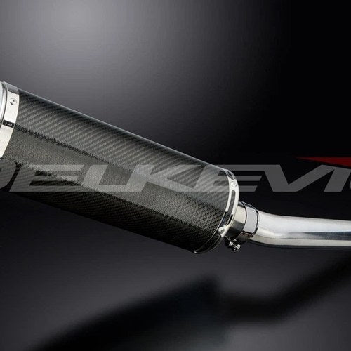 Delkevic 14" Carbon Fiber Oval Muffler - Suzuki GSX-R1000K5-K6 - 05-06 Exhaust