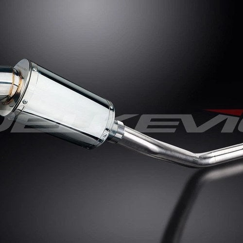 Delkevic 9" Stainless Steel Oval Muffler - Suzuki GSX-R750 - 2006-2007 Exhaust