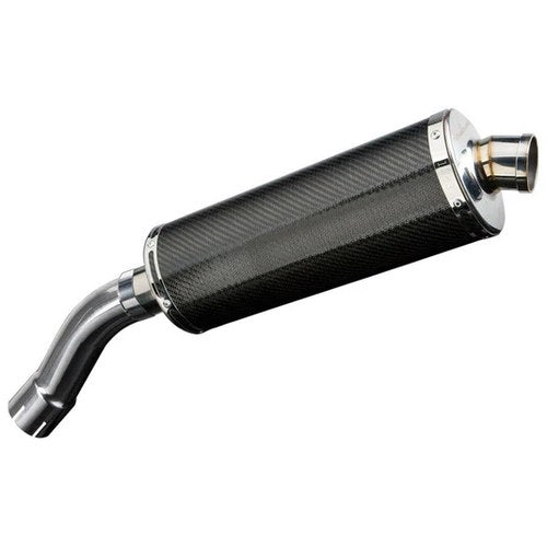 Delkevic 14" Carbon Fiber Slip-On Oval Muffler - BMW F800R - 2009-2016 Exhaust