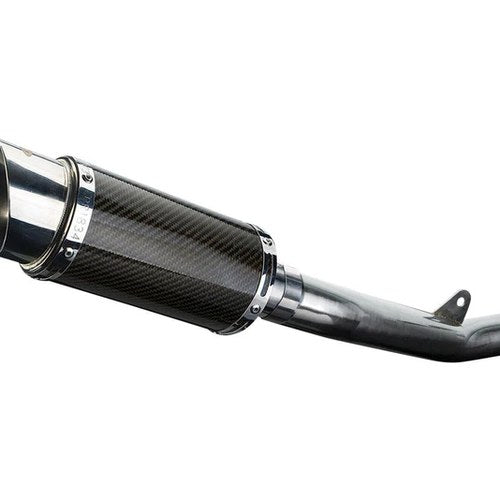 Delkevic 8" Carbon Round Muffler -0Kawasaki ZX-6R Ninja 636 - 09-19 Exhaust